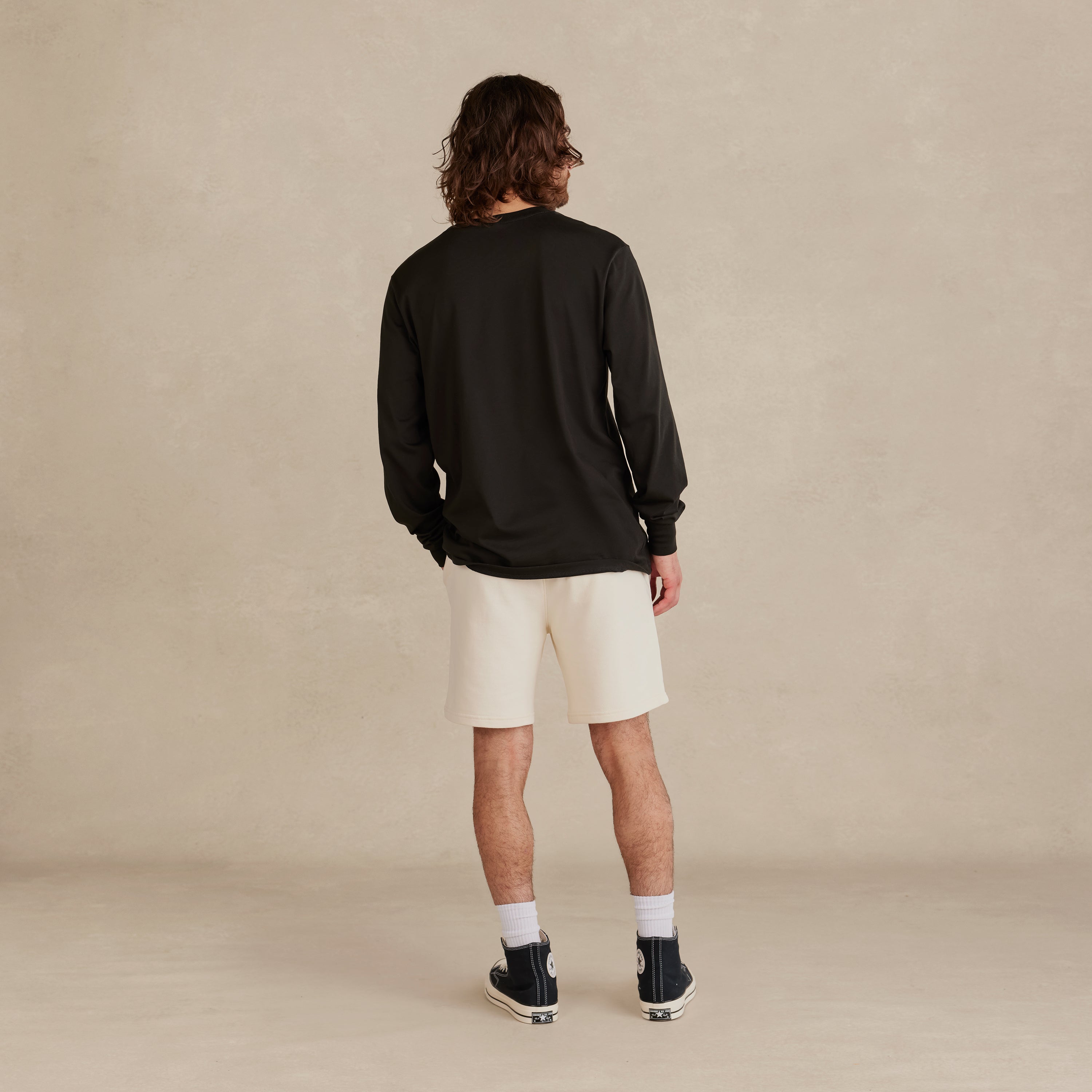 Ocean Navy Midweight Supima Long Sleeve Tee