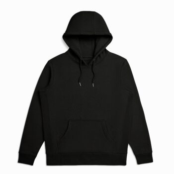 Black Heavyweight Organic Brushed Hood