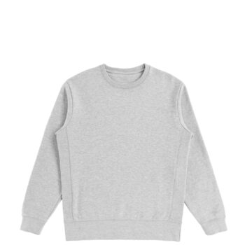 Heather Grey Heavyweight Organic Brushed Crew
