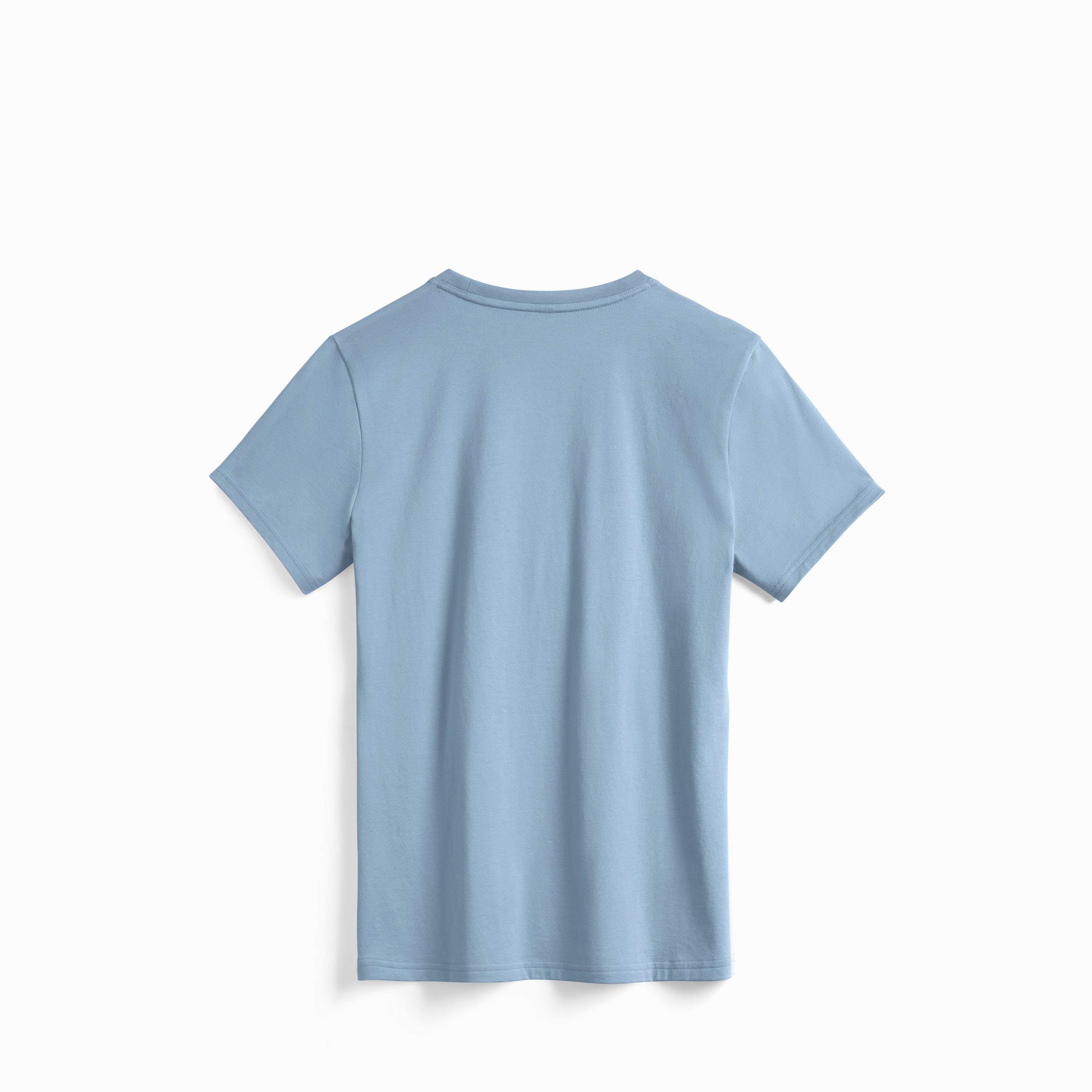 Women's Cloudy Blue Midweight Supima Tee