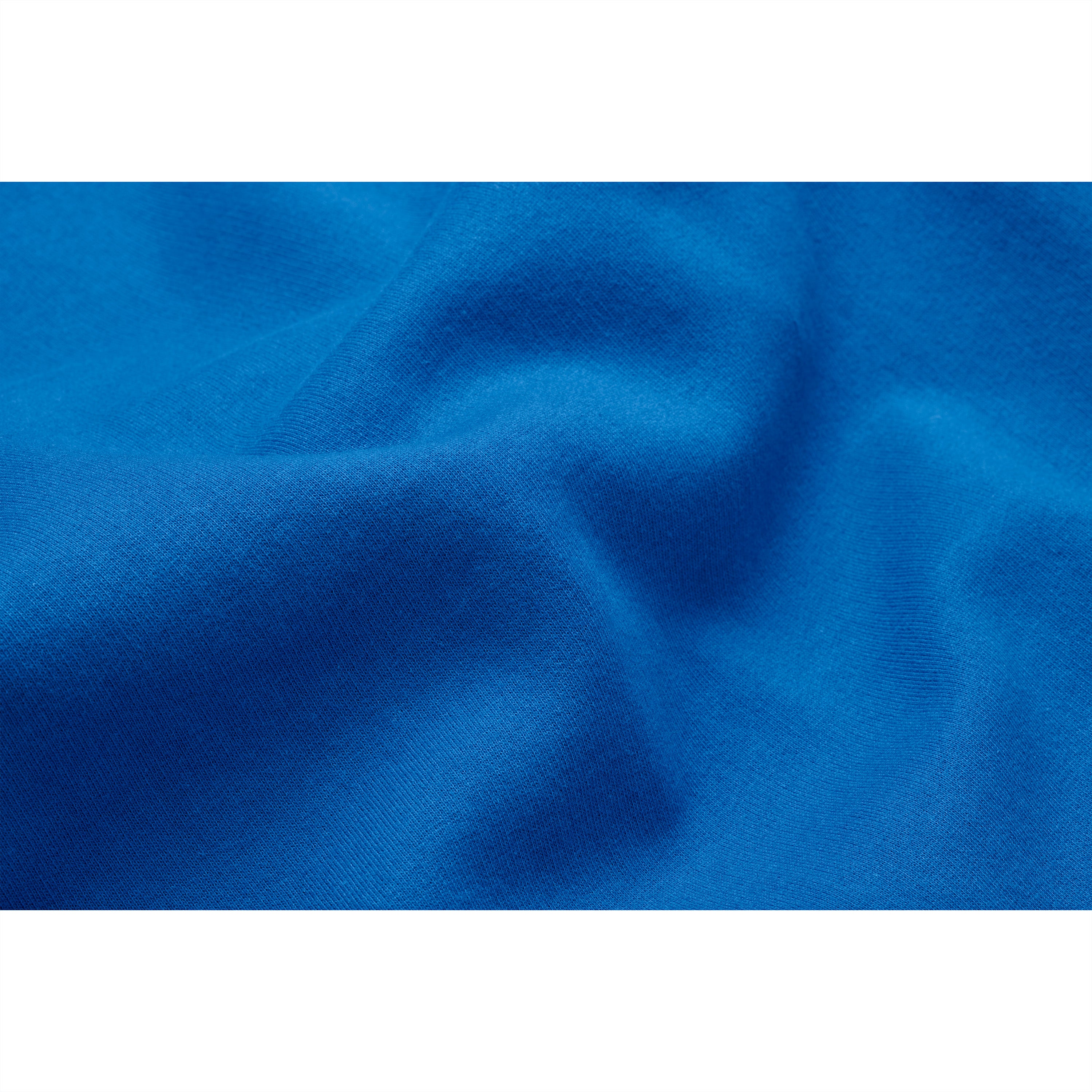 French Blue Heavyweight Organic Brushed Crew