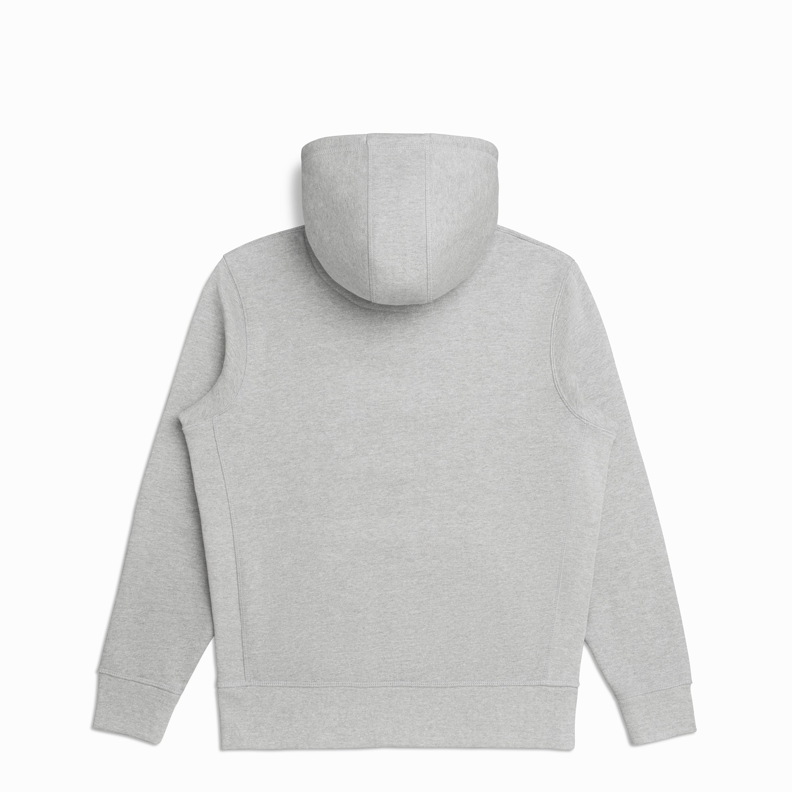 Heather Grey Heavyweight Organic Brushed Hood