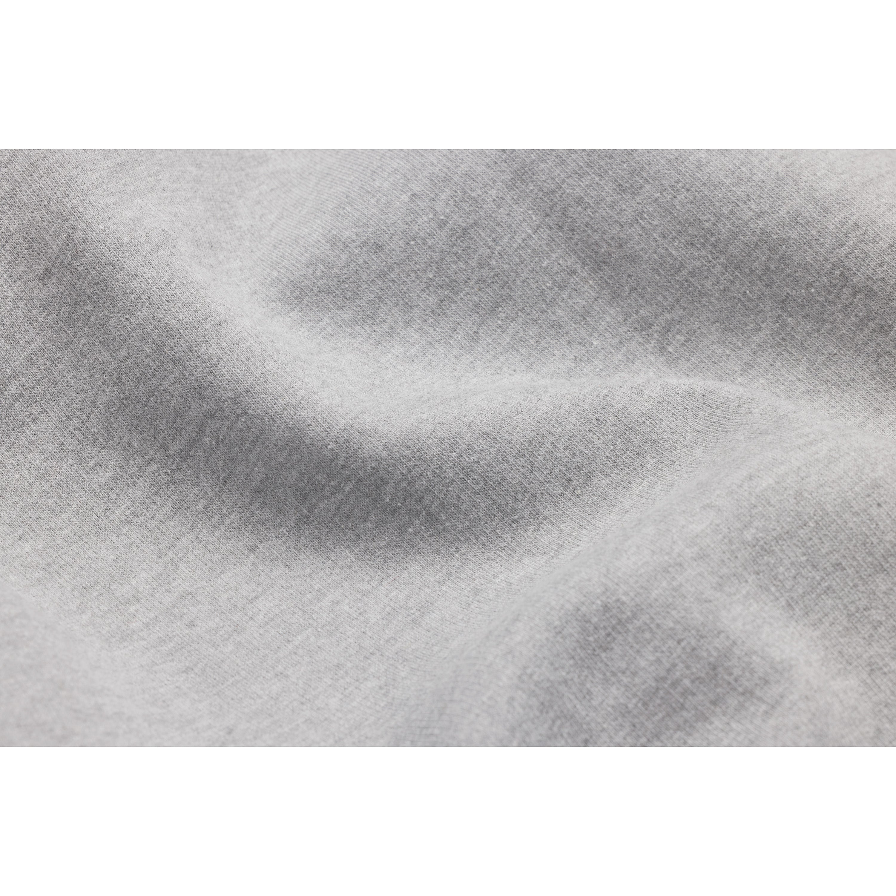Heather Grey Heavyweight Organic Brushed Hood
