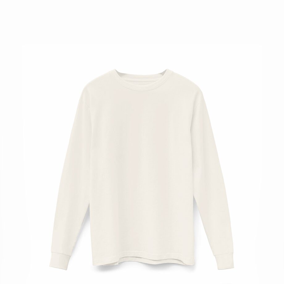 Natural Midweight Supima Long Sleeve Tee