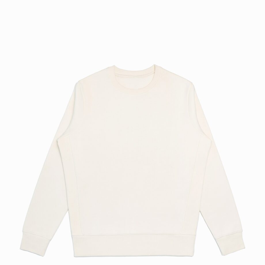 Natural Heavyweight Organic Brushed Crew