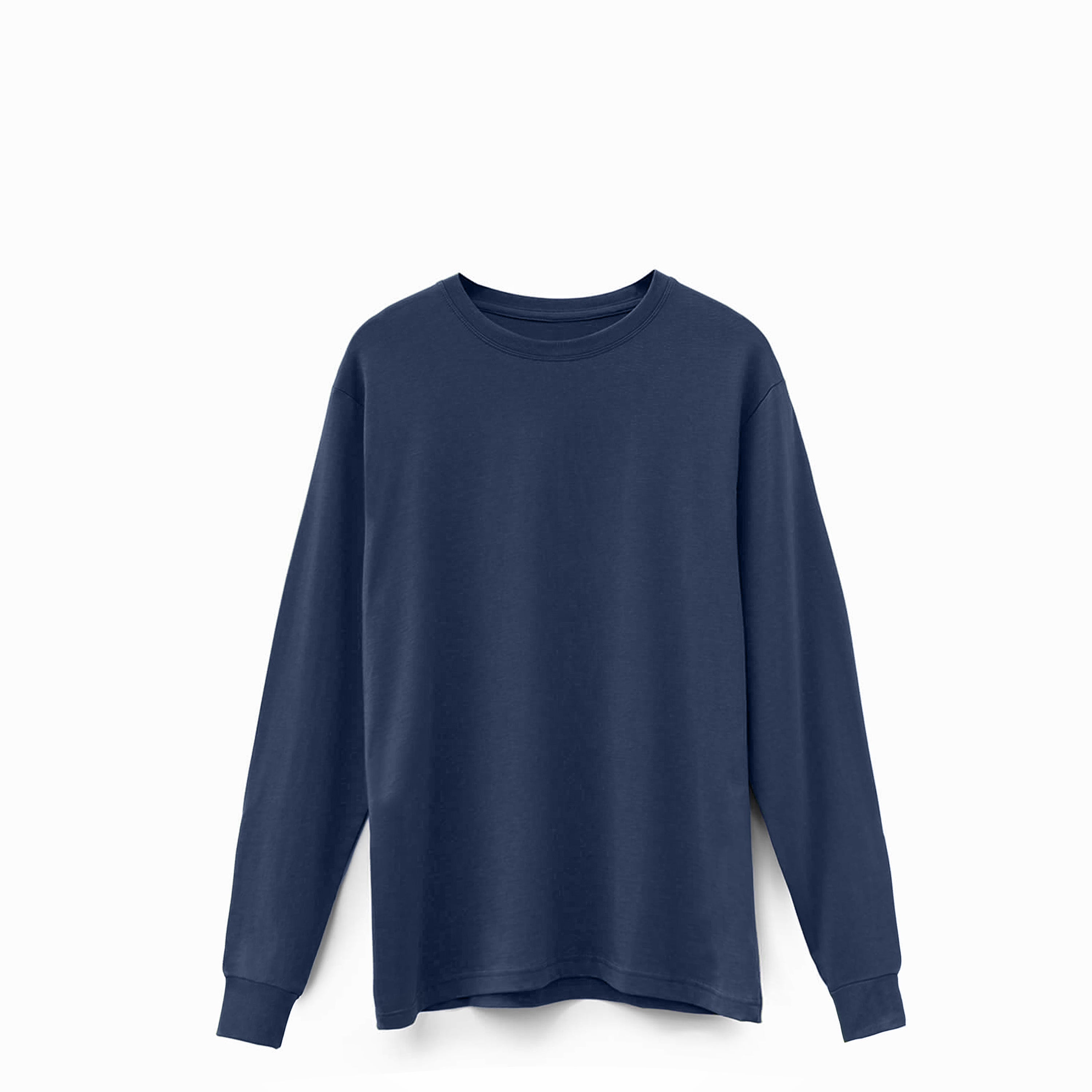 Ocean Navy Midweight Supima Long Sleeve Tee