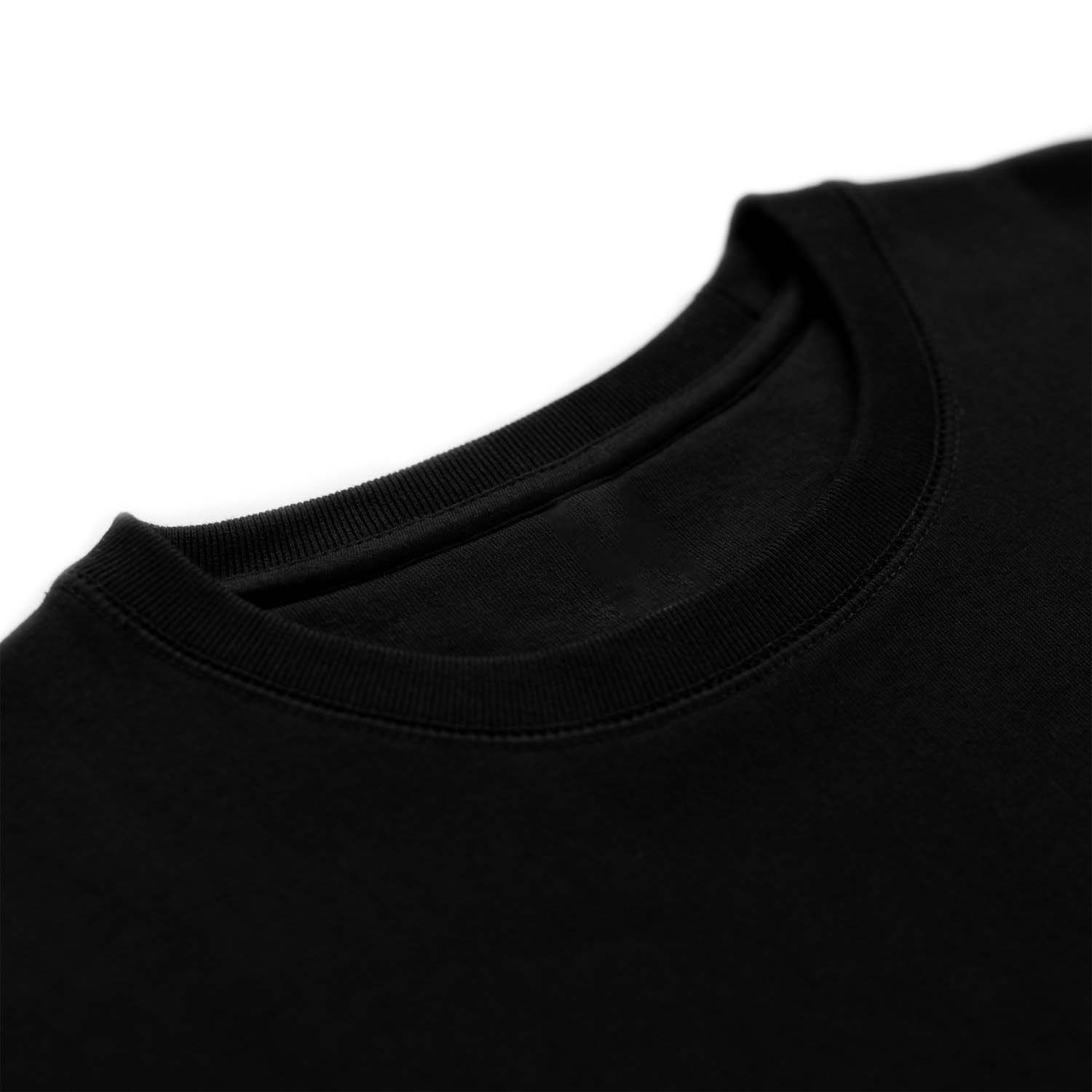 Black Heavyweight Organic Brushed Crew