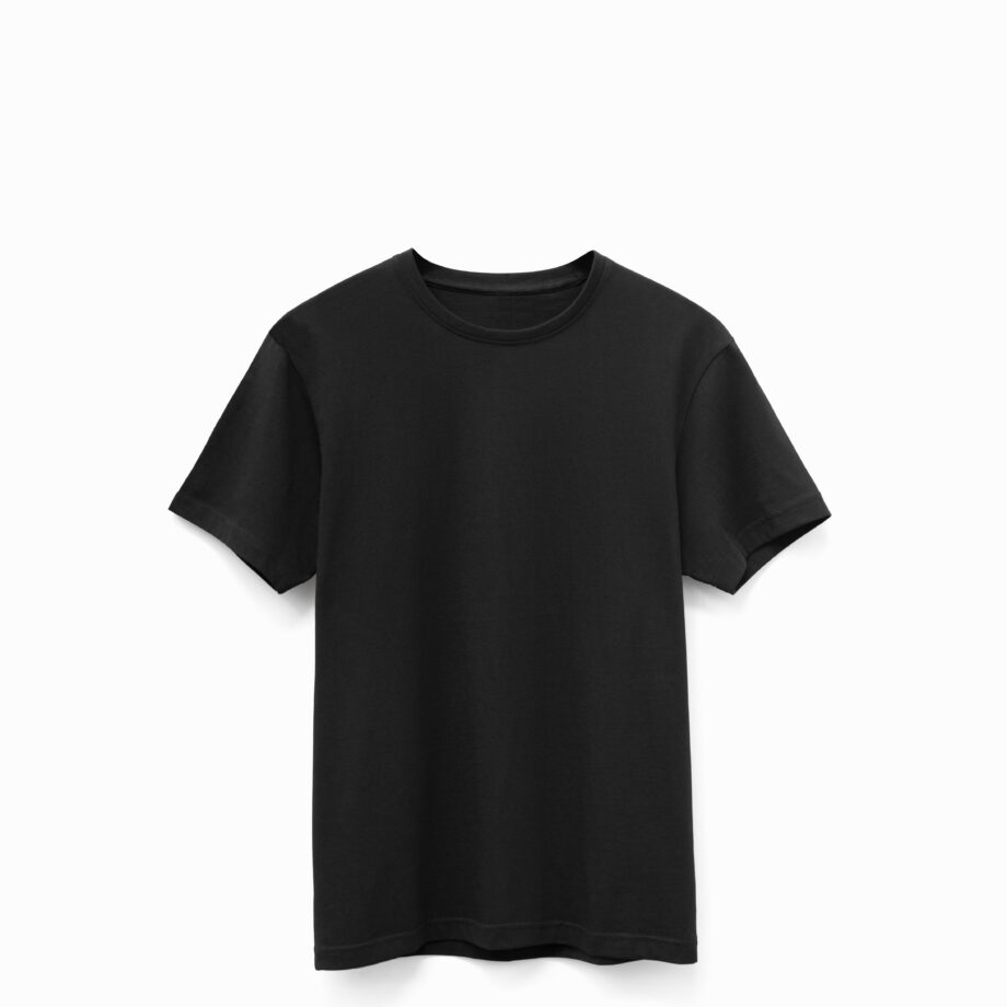 Black Midweight Supima Tee