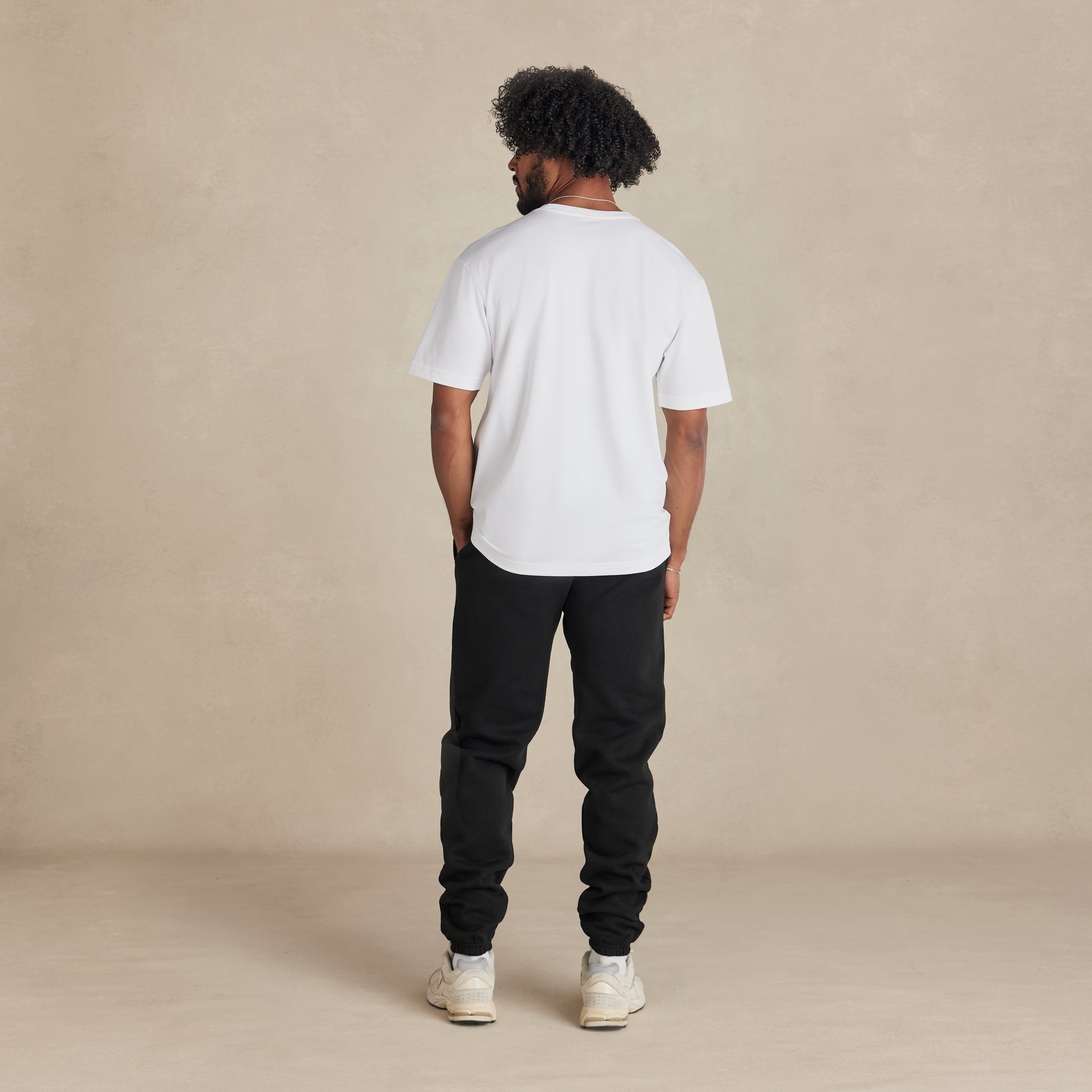 White Midweight Supima Tee